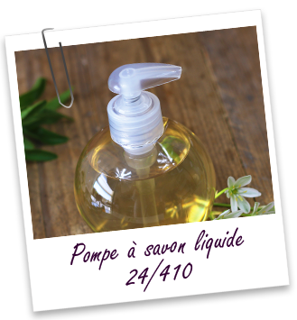 Pompe savon 24/410 en PP translucide - Aroma-Zone