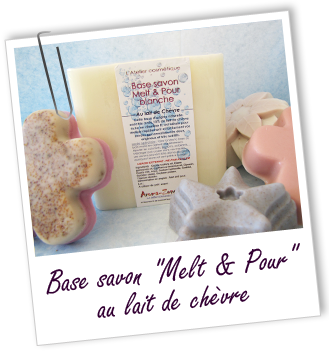 Base de savon Melt & Pour blanche au lait de chèvre - Aroma-Zone