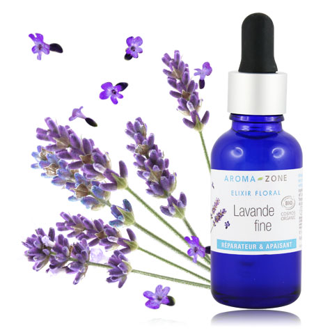 Elixir floral Lavande fine BIO - sérum visage apaisant - Aroma-Zone