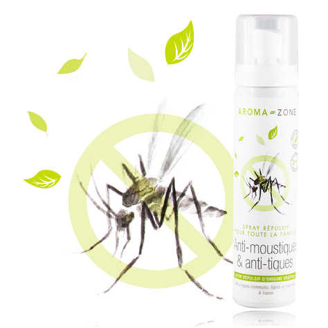 Spray Repulsif Anti Moustiques Et Tiques Pour Toute La Famille Aroma Zone