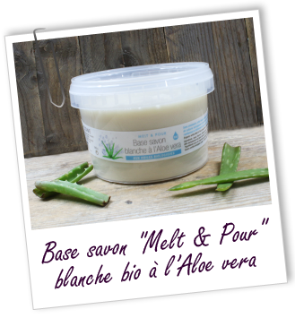 Base de savon Melt & Pour blanche à l'Aloe vera - Aroma-Zone
