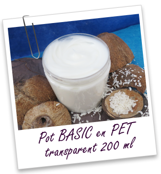Pot PET 200 ml transparent BASIC - Aroma-Zone