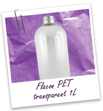 Flacon PET transparent 1L - Aroma-Zone