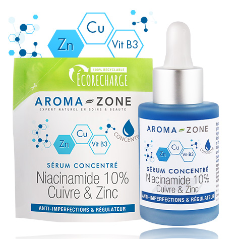 Niacinamide Sérum 10% - Zinc & Cuivre - Aroma-Zone